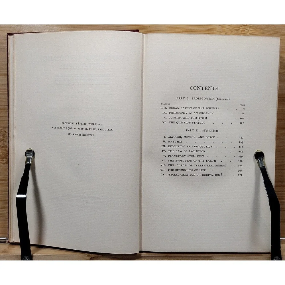 John Fiske's Miscellaneous Writings II Outlines of Cosmic Philosophy II (1902, H